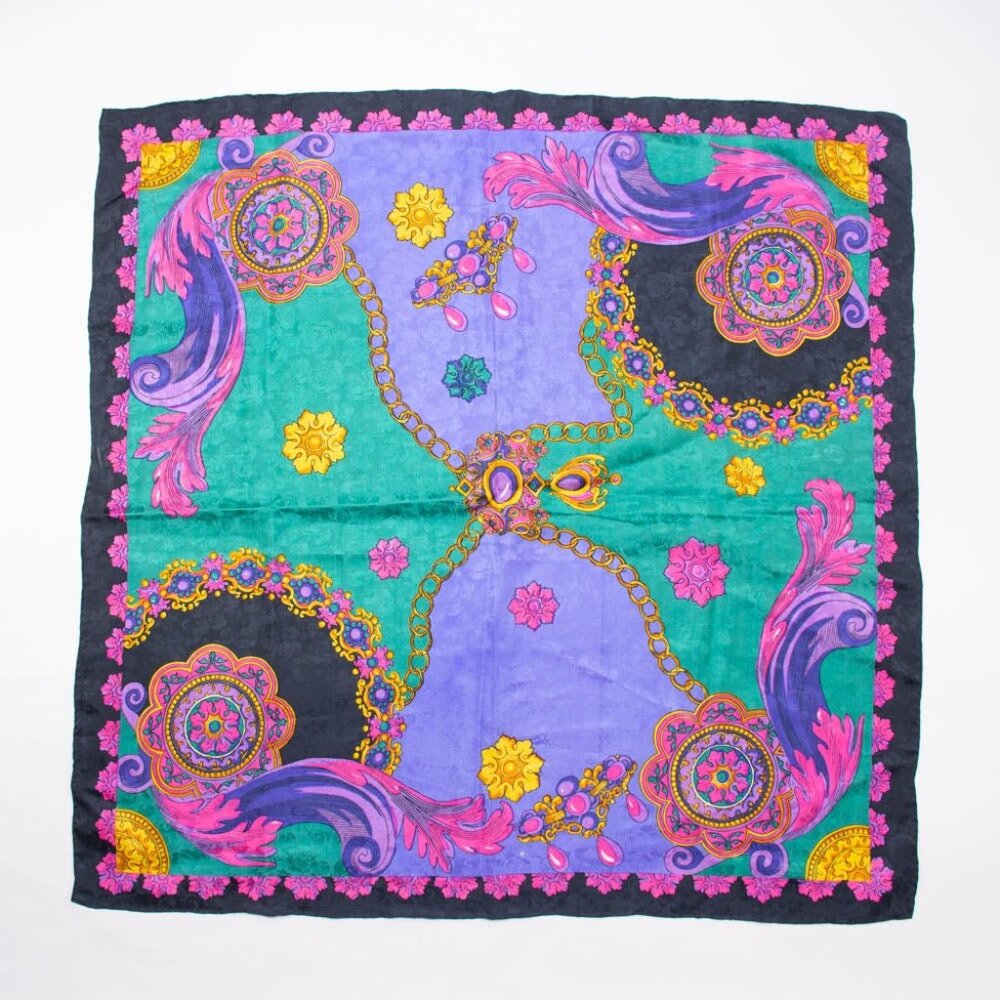 Vintage Eccentric Retro Colorful Scarf  Accessory